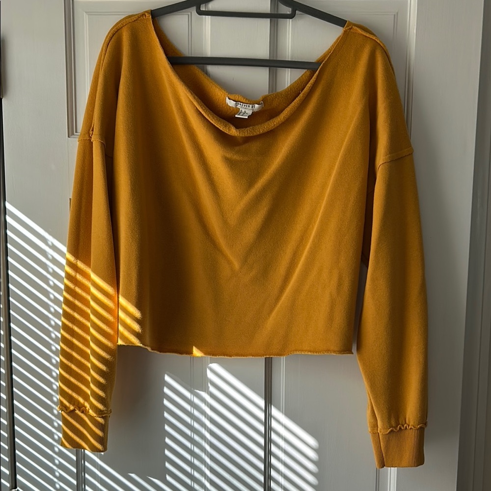 Forever 21 Golden Yellow Knit Top